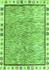 Abstract Green Modern Rug, abs3414grn