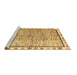 Sideview of Machine Washable Abstract Brown Modern Rug, wshabs3414brn