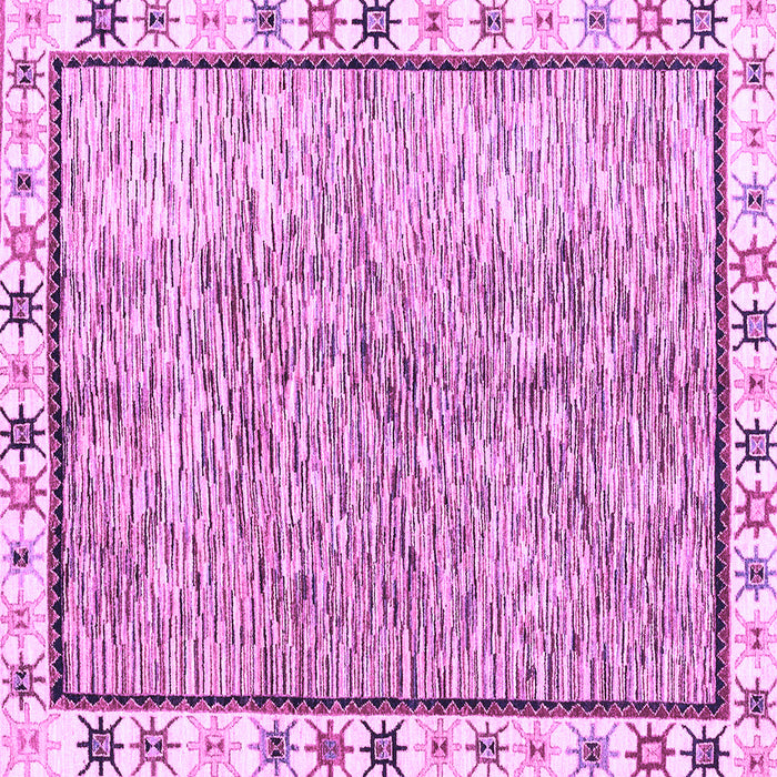 Square Abstract Purple Modern Rug, abs3414pur