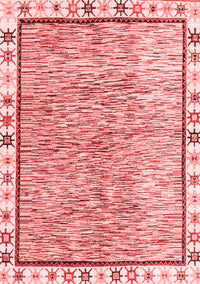 Abstract Red Modern Rug, abs3414red