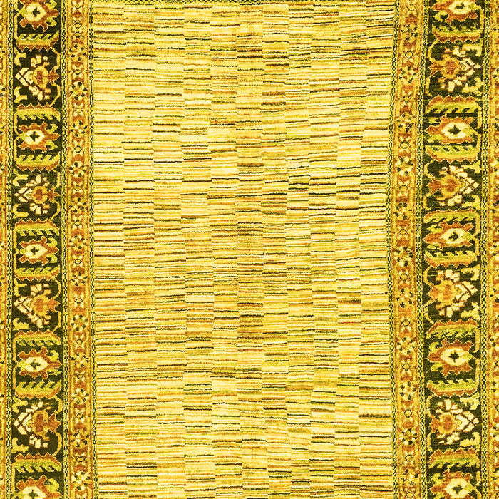 Abstract Yellow Modern Rug, abs3415yw