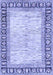 Machine Washable Abstract Blue Modern Rug, wshabs3415blu