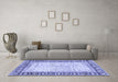 Machine Washable Abstract Blue Modern Rug in a Living Room, wshabs3415blu