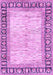 Machine Washable Abstract Purple Modern Area Rugs, wshabs3415pur