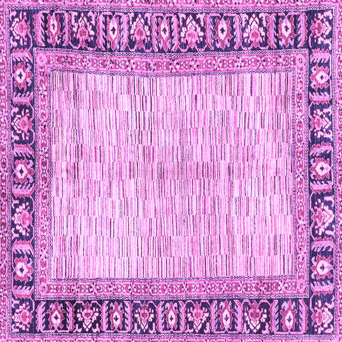 Square Machine Washable Abstract Purple Modern Area Rugs, wshabs3415pur
