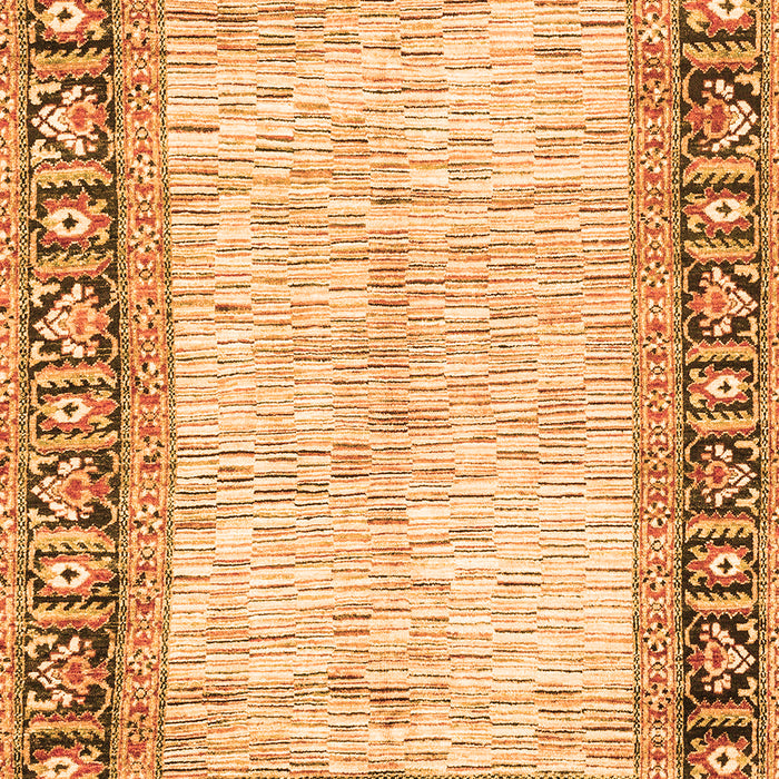 Machine Washable Abstract Orange Modern Area Rugs, wshabs3415org