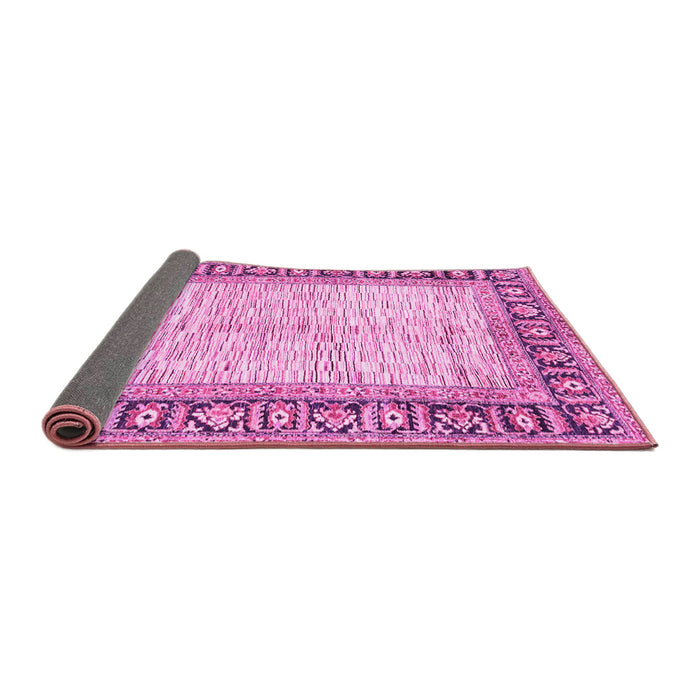 Sideview of Abstract Pink Modern Rug, abs3415pnk