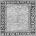 Square Abstract Gray Modern Rug, abs3415gry