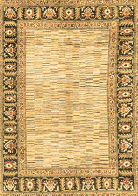 Abstract Brown Modern Rug, abs3415brn