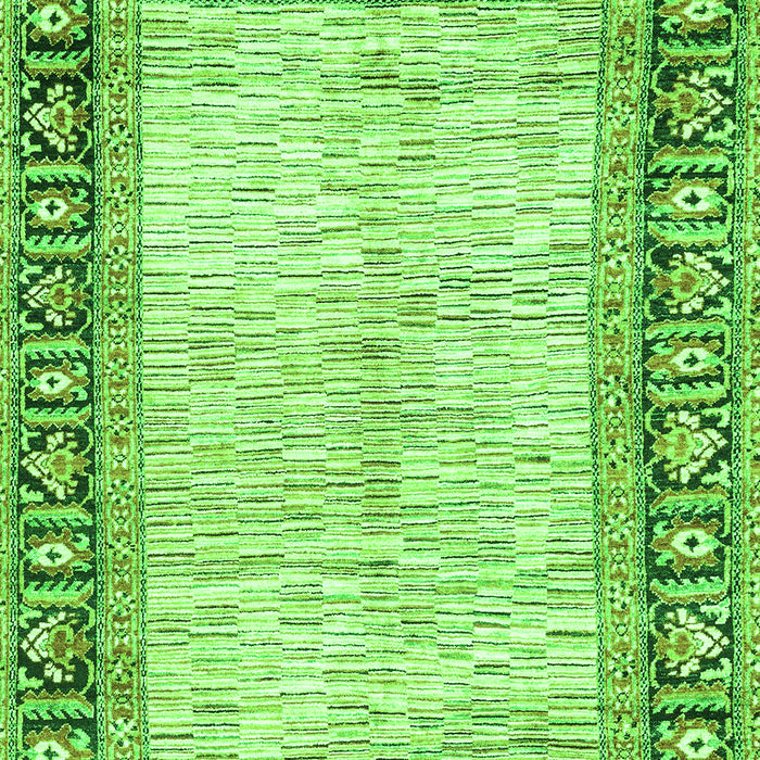 Machine Washable Abstract Green Modern Area Rugs, wshabs3415grn