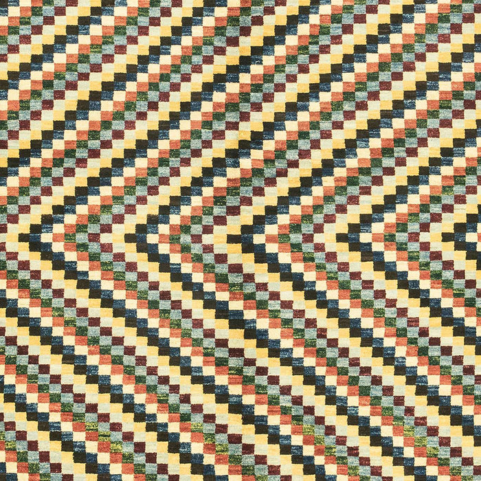 Machine Washable Abstract Brown Gold Rug, wshabs3416