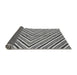 Sideview of Abstract Gray Modern Rug, abs3416gry