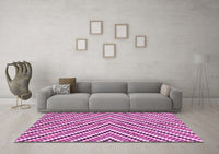 Machine Washable Abstract Pink Modern Rug, wshabs3416pnk