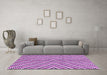 Machine Washable Abstract Purple Modern Area Rugs in a Living Room, wshabs3416pur