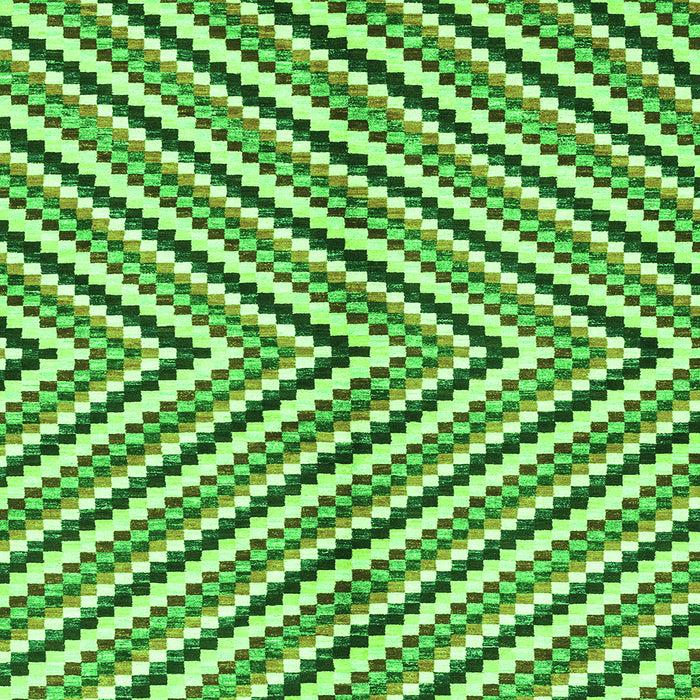 Square Abstract Green Modern Rug, abs3416grn