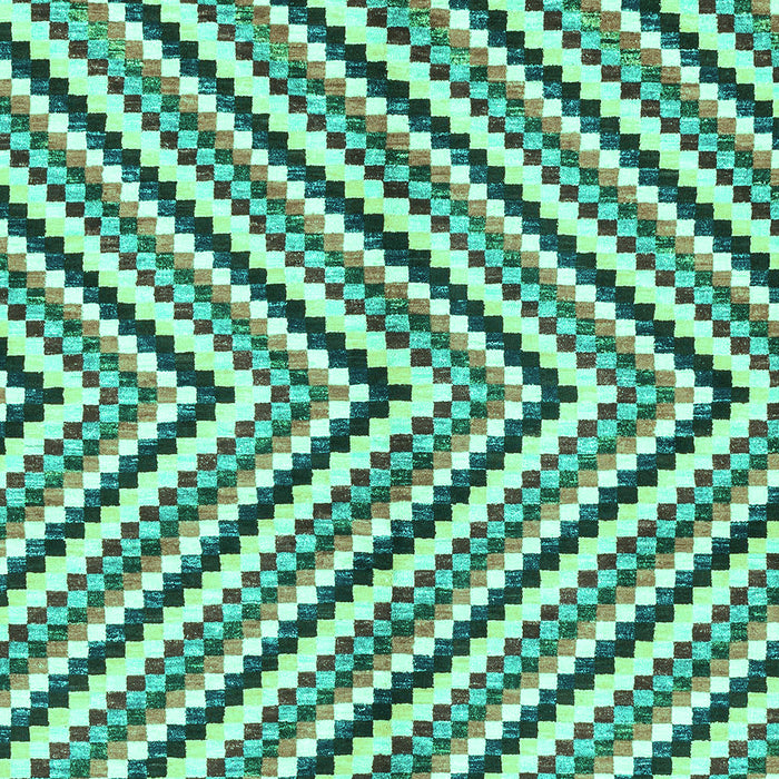 Machine Washable Abstract Turquoise Modern Area Rugs, wshabs3416turq