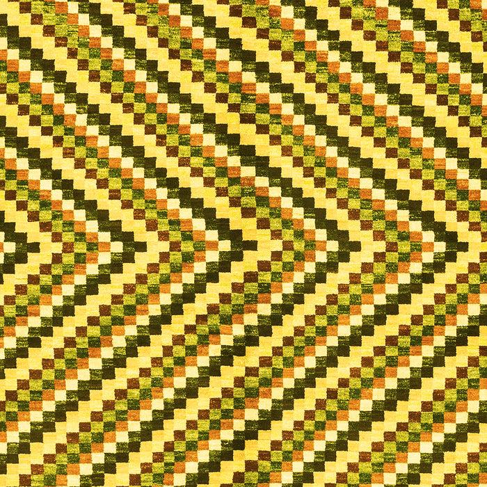 Abstract Yellow Modern Rug, abs3416yw