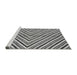 Sideview of Machine Washable Abstract Gray Modern Rug, wshabs3416gry