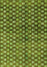 Machine Washable Abstract Green Modern Area Rugs, wshabs3417grn