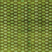 Square Machine Washable Abstract Green Modern Area Rugs, wshabs3417grn