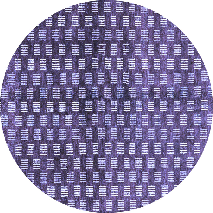 Round Machine Washable Abstract Blue Modern Rug, wshabs3417blu
