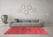 Modern Red Washable Rugs