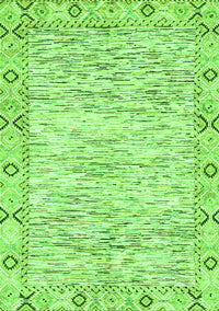 Abstract Green Modern Rug, abs3418grn