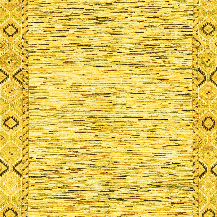 Machine Washable Abstract Yellow Modern Rug, wshabs3418yw