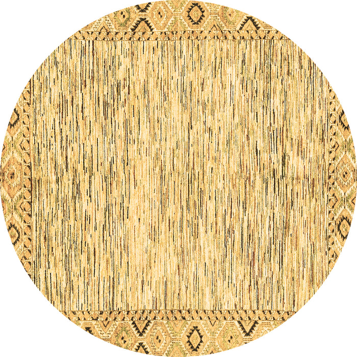 Round Machine Washable Abstract Brown Modern Rug, wshabs3418brn