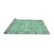 Sideview of Machine Washable Abstract Light Blue Modern Rug, wshabs3418lblu