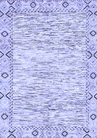 Abstract Blue Modern Rug, abs3418blu