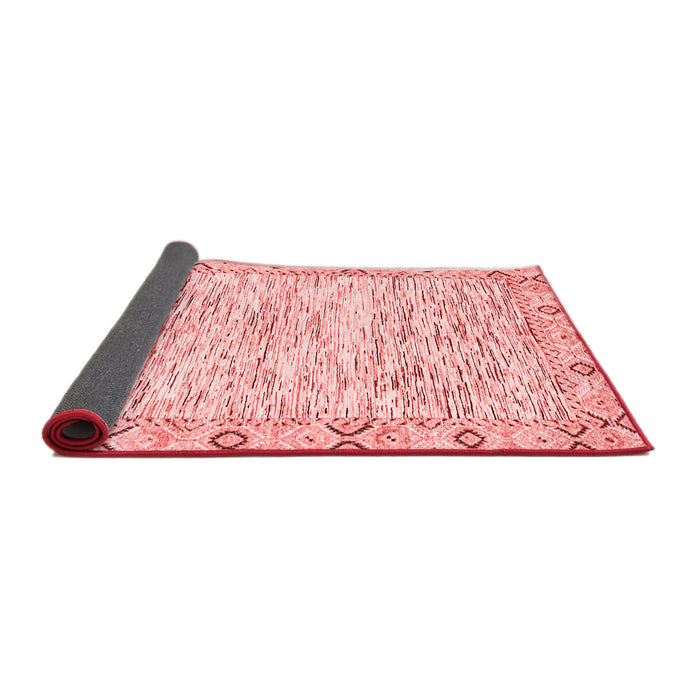 Abstract Red Modern Area Rugs