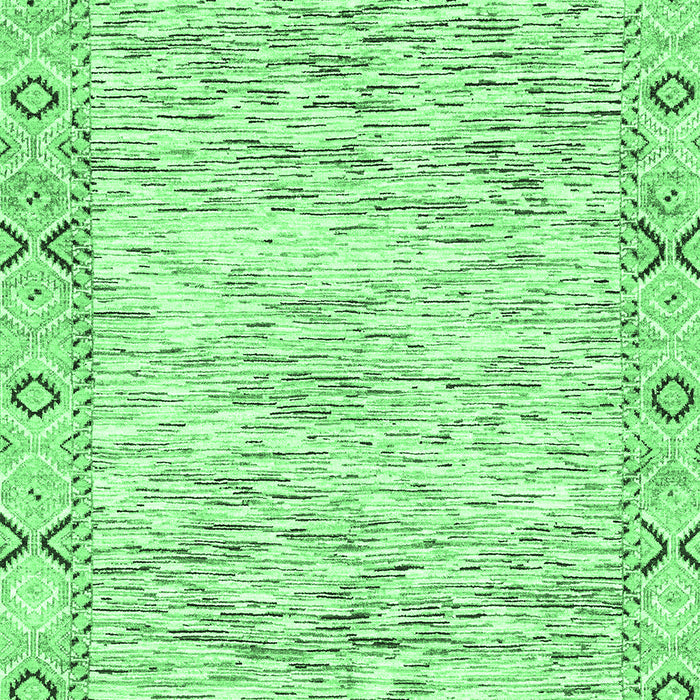 Machine Washable Abstract Emerald Green Modern Area Rugs, wshabs3418emgrn