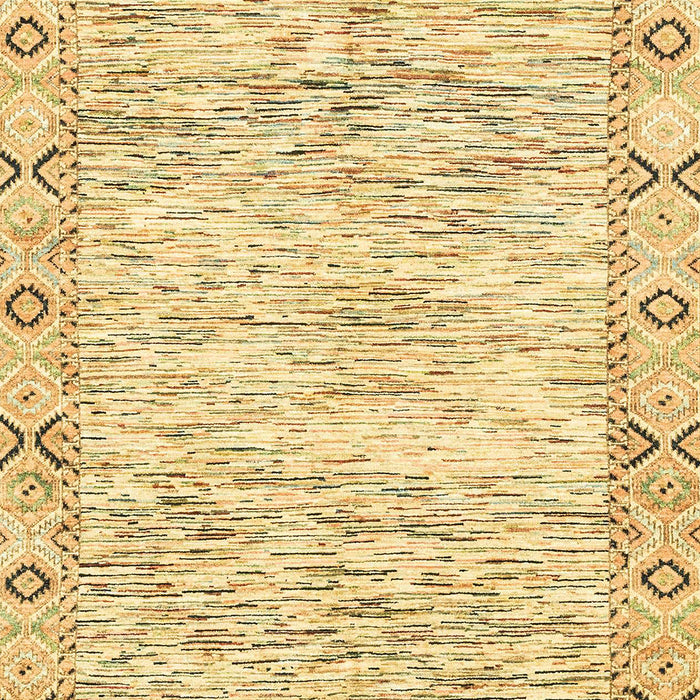 Machine Washable Abstract Mustard Yellow Rug, wshabs3418