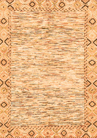 Abstract Orange Modern Rug, abs3418org