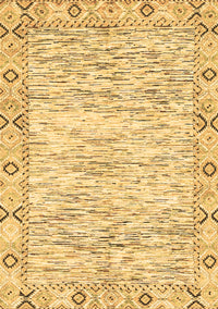 Abstract Brown Modern Rug, abs3418brn