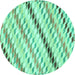 Round Machine Washable Abstract Turquoise Modern Area Rugs, wshabs3419turq