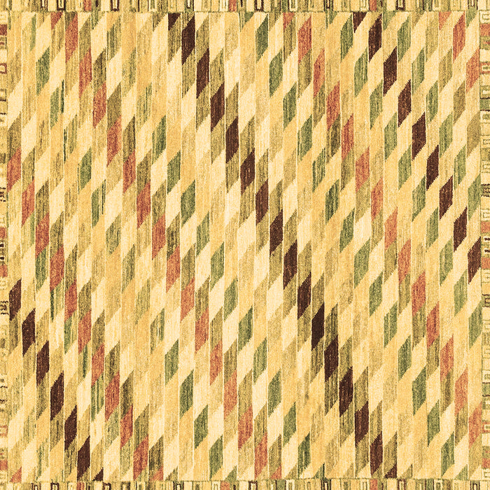Square Machine Washable Abstract Brown Modern Rug, wshabs3419brn