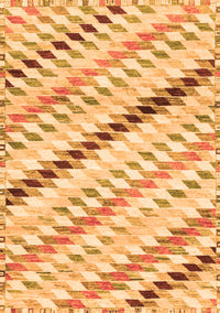 Abstract Orange Modern Rug, abs3419org