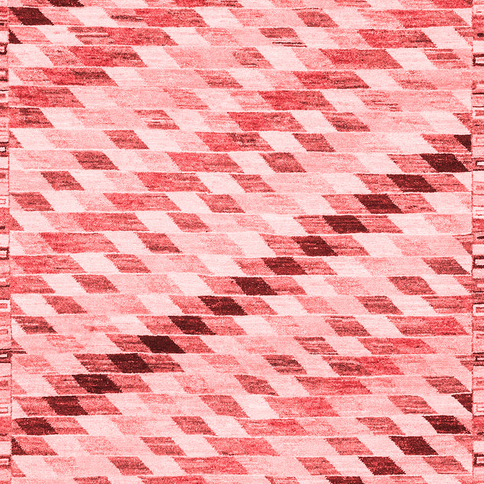 Machine Washable Abstract Red Modern Rug, wshabs3419red