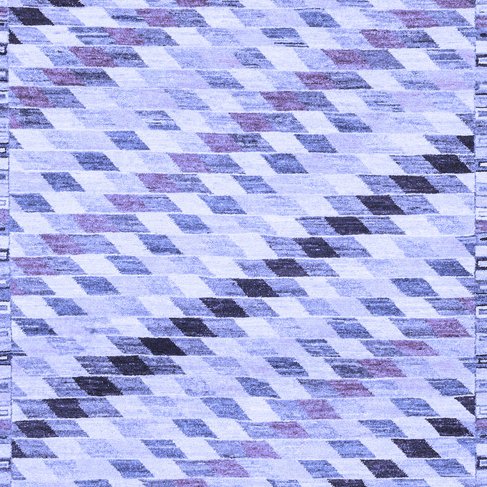 Machine Washable Abstract Blue Modern Rug, wshabs3419blu