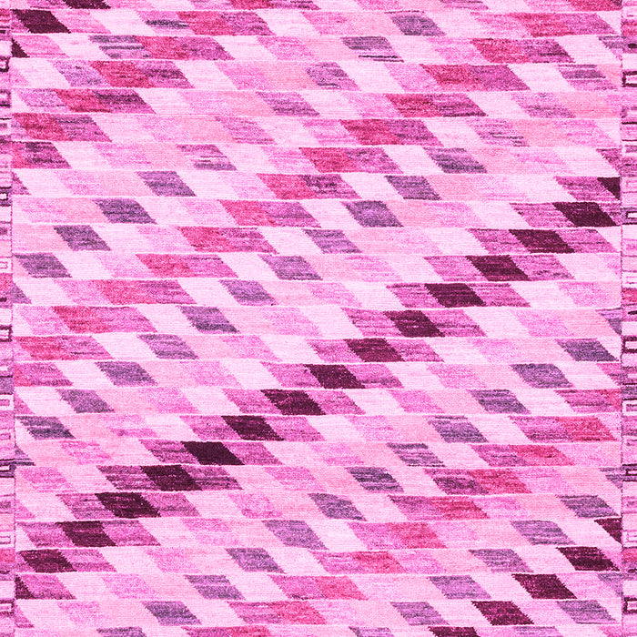 Machine Washable Abstract Pink Modern Rug, wshabs3419pnk
