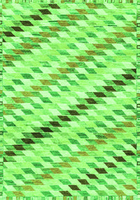 Abstract Green Modern Rug, abs3419grn