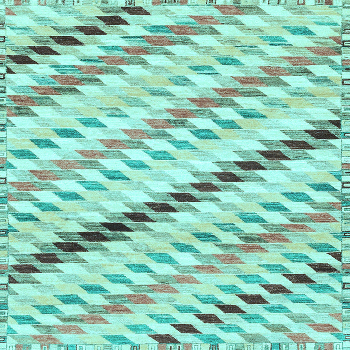 Square Machine Washable Abstract Light Blue Modern Rug, wshabs3419lblu