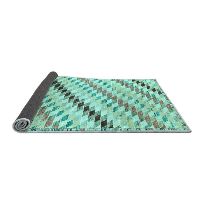 Sideview of Abstract Light Blue Modern Rug, abs3419lblu