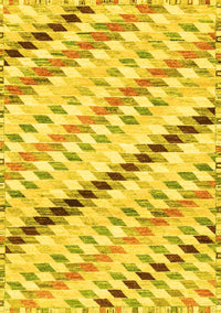 Abstract Yellow Modern Rug, abs3419yw