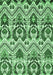 Machine Washable Abstract Emerald Green Modern Area Rugs, wshabs341emgrn