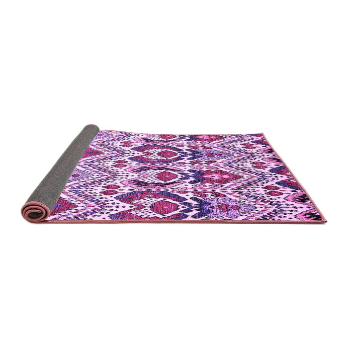 Sideview of Abstract Purple Modern Rug, abs341pur
