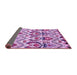 Sideview of Abstract Purple Modern Rug, abs341pur