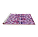 Sideview of Machine Washable Abstract Purple Modern Area Rugs, wshabs341pur